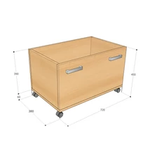 KATA1250AK Kata 3 polcos 1 ajtós szekrény