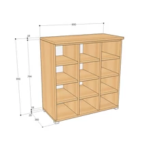 KATA850P12 Kata 12 rekeszes tároló