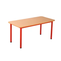 AXMT Mese 120x60 téglalap asztal fém vázzal, laminált tetőlappal