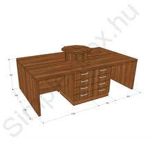 Kép 1/2 - Simplex Prémium íróasztal