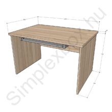 SX1200L  Simplex Standard laplábas íróasztal