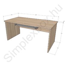 SX1600L  Simplex Standard laplábas íróasztal