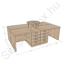 Kép 1/2 - Simplex Standard íróasztal
