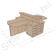 Kép 1/2 - Simplex Standard íróasztal