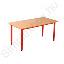Kép 1/3 - AXMT Mese 120x60 téglalap asztal fém vázzal, laminált tetőlappal