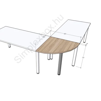 Simplex Standard íróasztal